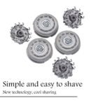 3-Piece: Desfaidy SH70/62 Electronic Shaver Head Cutter Replacement Blades Parts - Bilde 2