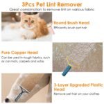 3-Piece: Portable Reusable Double Side Lint Remover - Bilde 7