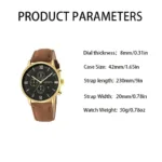 3-Piece Set: Men's Casual Analog Watches - Bilde 7