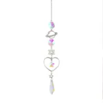 3-Pieces: Crystal Wind Chime Pendant Catcher Diamond Prisms - Image 4
