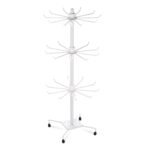 3-Tier Metal Jewelry Rack 30-Hook Necklaces Bracelets Display Stand