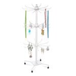 3-Tier Metal Jewelry Rack 30-Hook Necklaces Bracelets Display Stand - Image 5