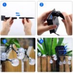 30 LED Solar String Ball Lights Outdoor Waterproof  Garden Decor - Bilde 6