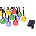 30 LED Solar String Ball Lights Outdoor Waterproof  Garden Decor - Bilde 4