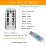 300 LED Curtain Fairy Lights - Bilde 8