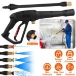 3000PSI Pressure Washer Gun Car Foam Sprayer with Jet Wand 5 Nozzle Tips M22-14 Connector - Bilde 11