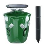 360?? Electric Solar Powered Ultrasonic Repeller with Motion Sensor LED Flashing Lights - Bilde 2