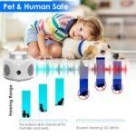 360?? Ultrasonic Mice Repellent Indoor with 3 Modes 9 Strobe Lights - Image 13