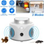 360?? Ultrasonic Mice Repellent Indoor with 3 Modes 9 Strobe Lights - Image 7