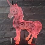3D LED 7 Color Unicorn Table Lamp - Image 3