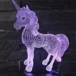 3D LED 7 Color Unicorn Table Lamp - Image 2