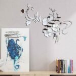 3D Mirror Flower Removable Wall Sticker - Bilde 9