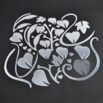 3D Mirror Flower Removable Wall Sticker - Bilde 4