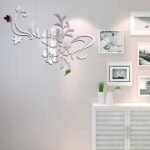3D Mirror Flower Removable Wall Sticker - Bilde 7