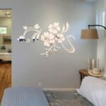 3D Mirror Flower Removable Wall Sticker - Bilde 10