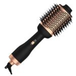4-in-1 Hari Dryer Brush Curling Styler Volumizer Straightener Negative Ion Anti-Frizz - Bilde 2