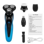 4-in-1 IPX7 Waterproof Beard Trimmer Cordless Razor for Men - Image 11