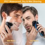 4-in-1 IPX7 Waterproof Beard Trimmer Cordless Razor for Men - Image 5
