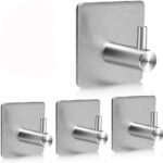 4-Pack: Heavy Duty Durable 304 Stainless Steel Wall Hangers - Image 2