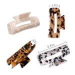 4-Pack: MagicSky Hair Claw Clips - Bilde 3