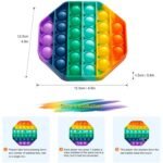 4-Pack: Rainbow Pop-It Bubble Popper - Bilde 5