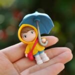 4-Piece Set: Umbrella Girl Figure Statue - Image 4