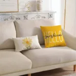 4-Pieces: Summer Flowers Printed Throw Pillow Cover Cushion Pillow Case - Image 6