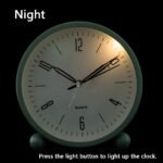 4" Super Silent Non Ticking Analog Alarm Clock with Night Light - Bilde 8