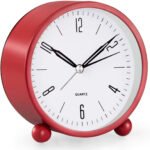 4" Super Silent Non Ticking Analog Alarm Clock with Night Light - Bilde 3