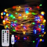 40 Ft. USB Waterproof Remote Control LED Christmas String Lights with 8 Modes - Bilde 4