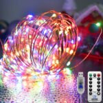 40 Ft. USB Waterproof Remote Control LED Christmas String Lights with 8 Modes - Bilde 5