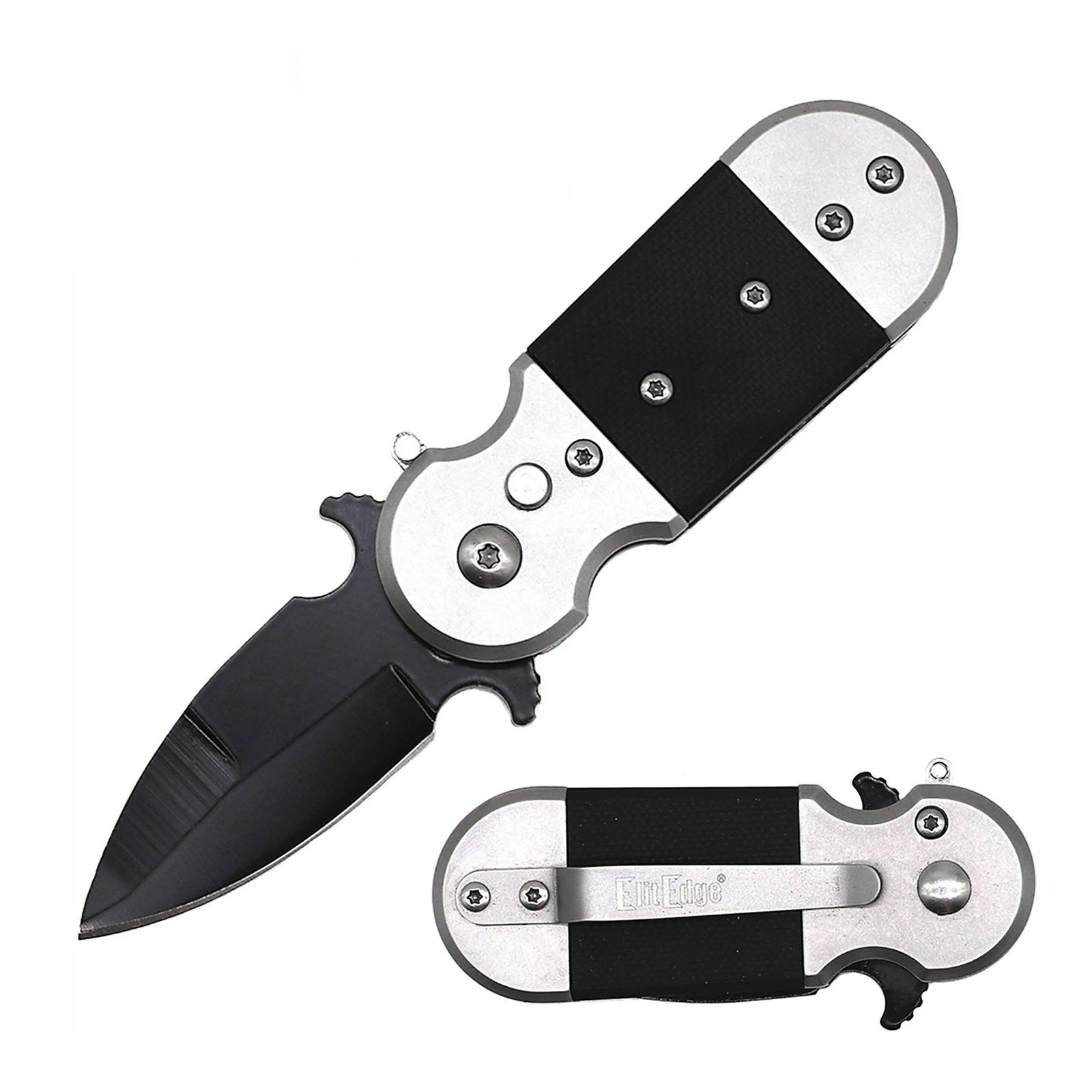 2-Pack: 4.75" Automatic Knife with Safety Lock