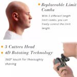 5-in-1 4D Rotary Electric Shaver Beard Trimmer - Bilde 6