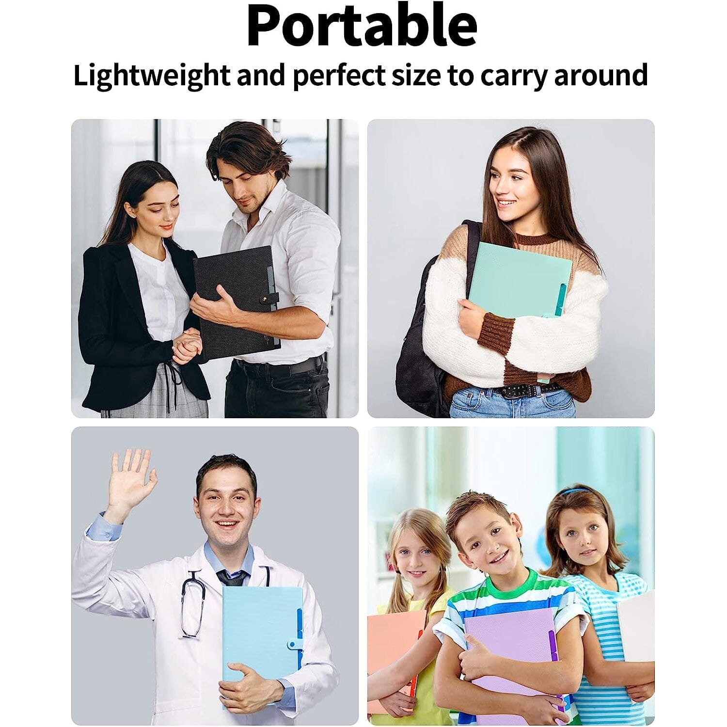 5 Pocket Folder with Labels, Letter Size Expanding File Folder Organizer - Image 14