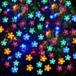 50 LED Fairy Flower Blossom Solar String Lights - Image 4