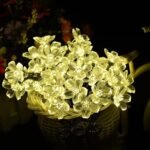 50 LED Fairy Flower Blossom Solar String Lights - Image 9