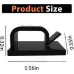 50-Pieces: Cable Clips, Adhesive Cable Organizer Cord Holder - Bilde 8