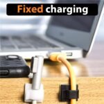 50-Pieces: Cable Clips, Adhesive Cable Organizer Cord Holder - Bilde 6