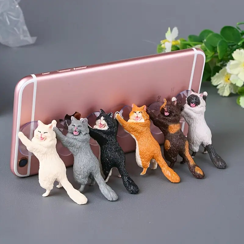 6-pack-portable-universal-cute-cat-cell-phone-holder-mobile-accessories-dailysale-289574.webp 6-Pack: Portable Universal Cute Cat Cell Phone Holder - Bilde 1