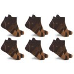 6-Pairs: Ultra V-Striped Ankle Compression Socks - Bilde 3