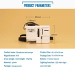 60X Handheld Magnifying Glass Mini Pocket Microscope - Bilde 9