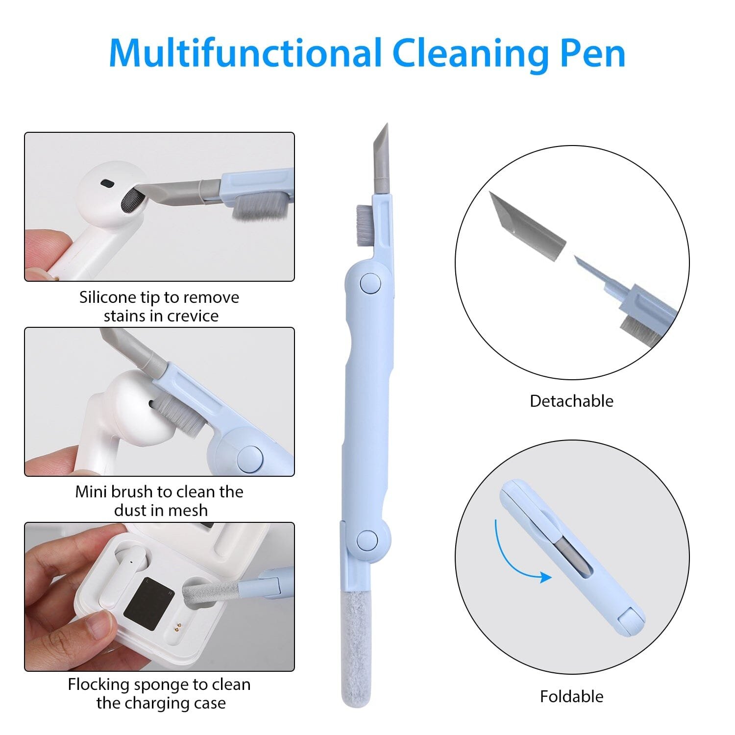 7-in-1 Laptop Keyboard Dust Cleaner Brush - Bilde 10