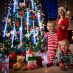 8-Pieces: Waterproof LED Meteor Shower Rain Lights - Bilde 9