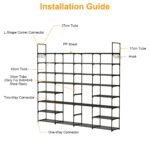 8-Tier Shoe Rack Metal Shoe Storage Shelf - Bilde 15