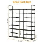8-Tier Shoe Rack Metal Shoe Storage Shelf - Bilde 7