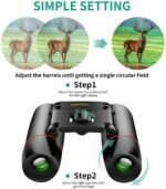 8 x 21 Small Pocket Binoculars Compact - Bilde 6