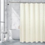 Royale Linens Double Brushed Microfber 1800 Thread Printed Shower Curtain - Image 9