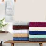 18-Piece: Bibb Home Zero Twist Egyptian Cotton Towel Set - Image 11