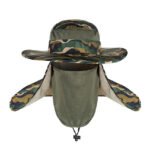 Adult Wide Brim Sun Hat with Neck Face Flap Cover - Image 2