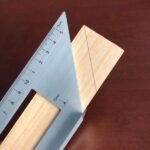 Aluminum Alloy Wooden Square Multifunction Ruler - Bilde 2